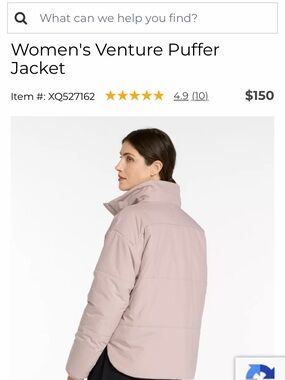 L.L. Bean Women's Venture Puffer Jacket - Blush Pink